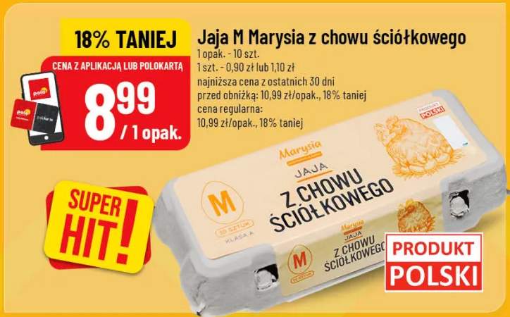 Jaja M z chowu ściółkowego