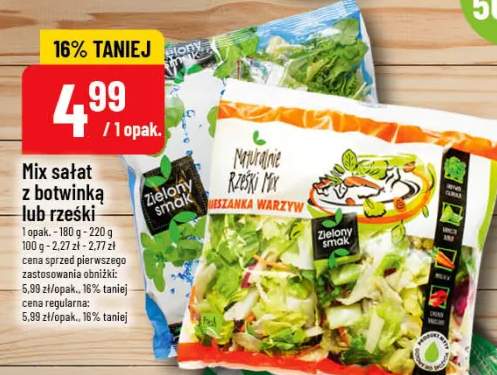 Mix sałat z botwinką lub rzeski