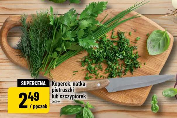 Koperek, natka pietruszki lub szczypiorek