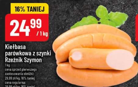 Kiełbasa parówkowa z szynki Rzeźnik Szymon