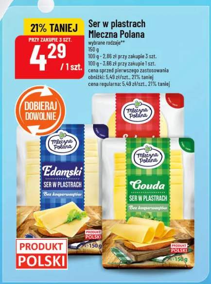 Ser w plastrach Mleczna Polana