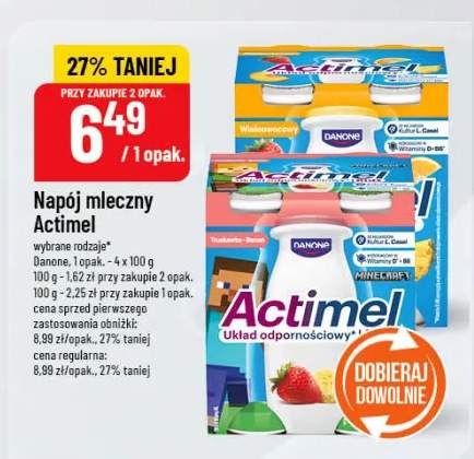 Napój mleczny Actimel