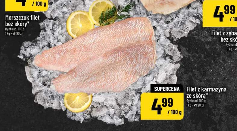 Filet z karmazyna ze skórą