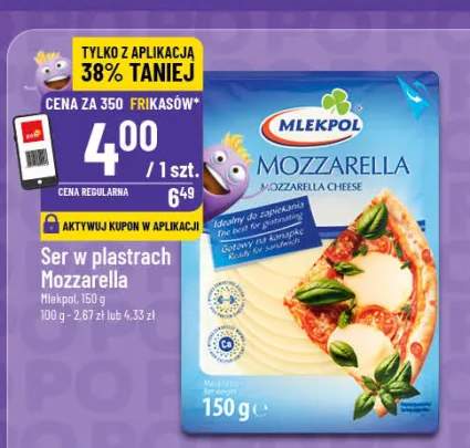 Ser w plastrach Mozzarella