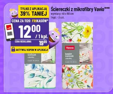 Ściereczki z mikrofibry Vavio wybrane rodzaje