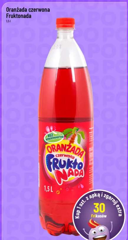 Oranżada czerwona Fruktonada