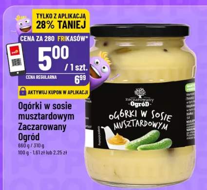 Ogórki w sosie musztardowym zaczarowany ogród