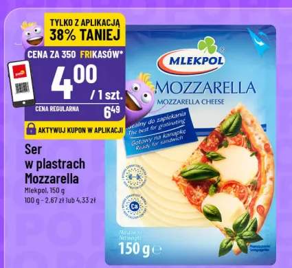 Ser w plastrach Mozzarella