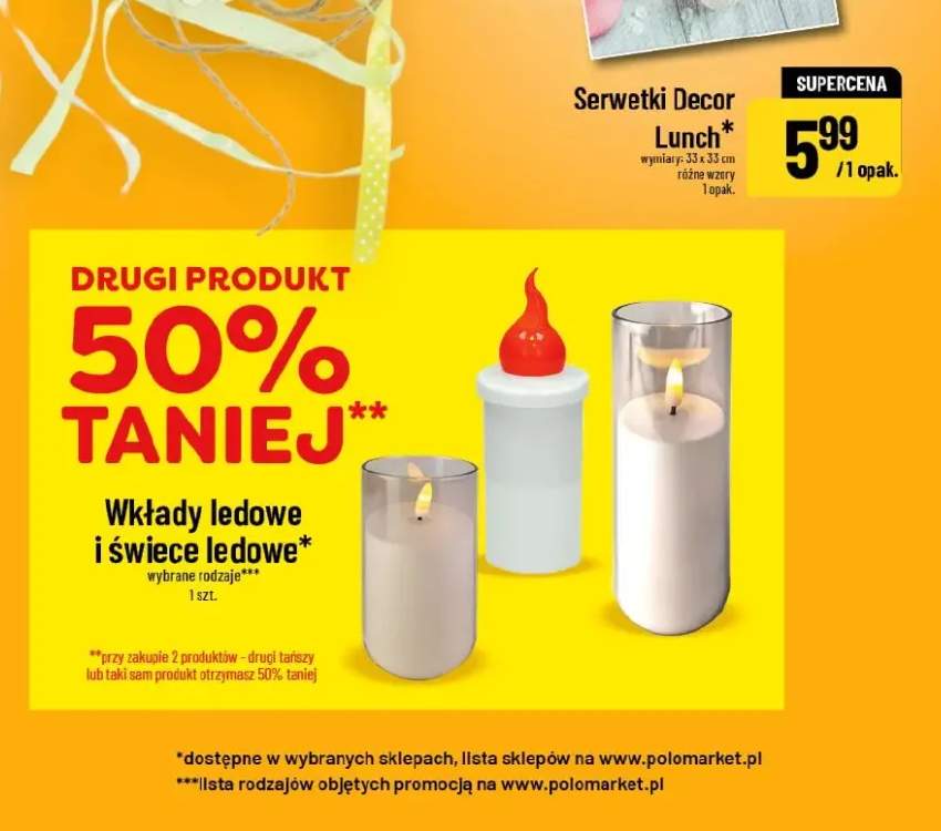 Serwetki decor lunch wymiary 33 x 33 cm różne wzory