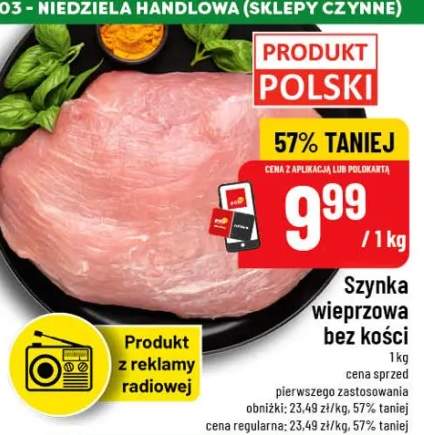 Szynka wieprzowa bez kości