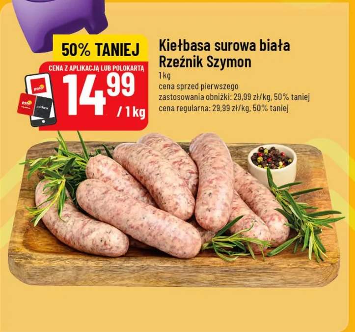 Kiełbasa surowa biała