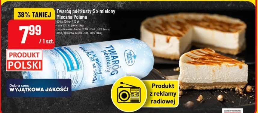 Twaróg półtłusty 3 x mielony