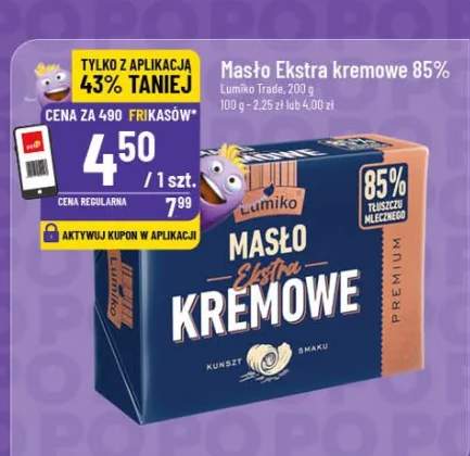 Masło ekstra kremowe 85%