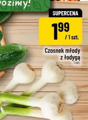 Czosnek młody z łodygą