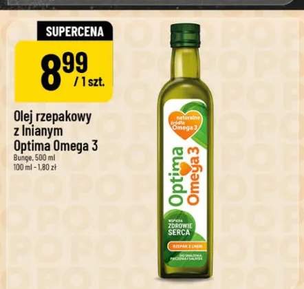 Olej rzepakowy z lnianym Optima Omega 3
