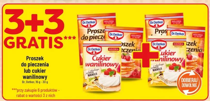 Proszek do pieczenia lub cukier wanilinowy