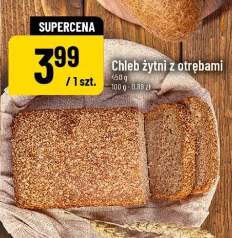 Chleb żytni z otrębami