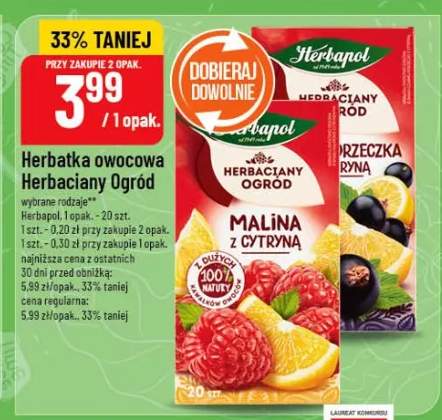 Herbatka owocowa Herbaciany Ogród wybrane rodzaje