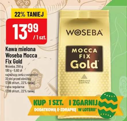 Kawa mielona Mocca Fix Gold