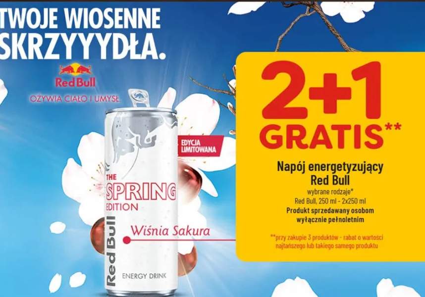 Napój energetyzujący Red Bull wybrane rodzaje