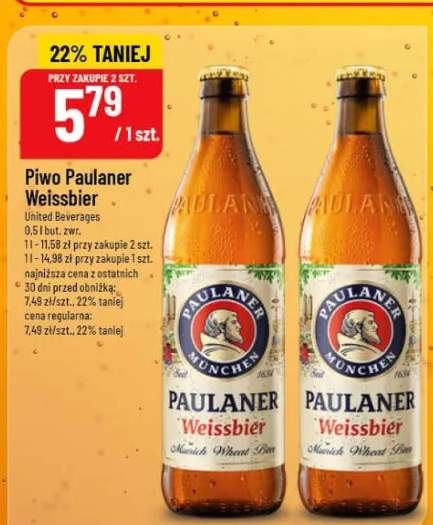 Piwo Paulaner Weissbier