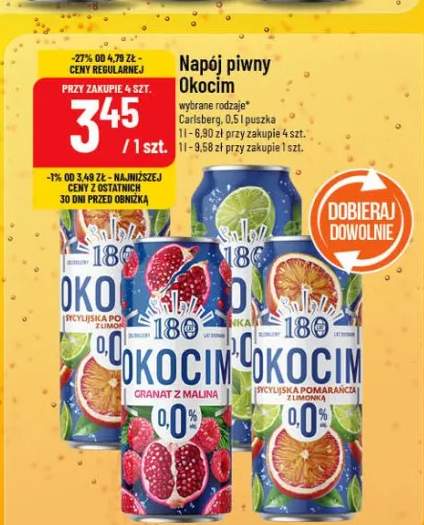 Napój piwny Okocim