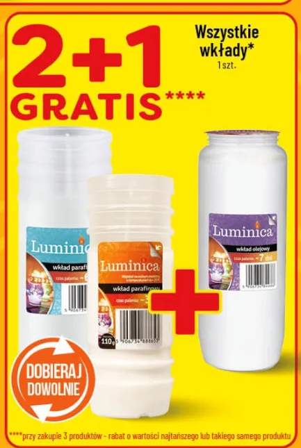 Wkłady parafinowe wszystkie wkłady