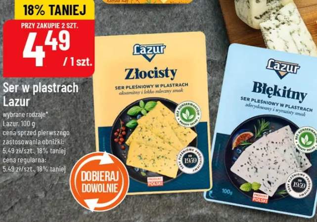 Ser w plastrach Lazur