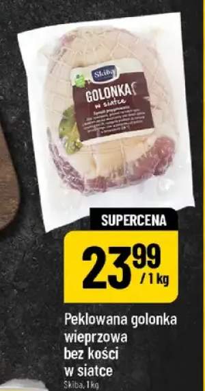 Peklowana golonka wieprzowa bez kości w siatce