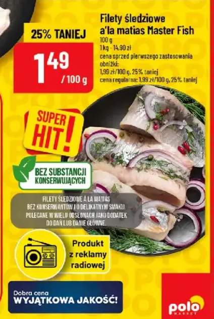 Filety śledziowe a'la matias Master Fish