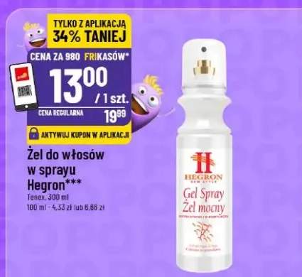 Żel do włosów w sprayu mocny