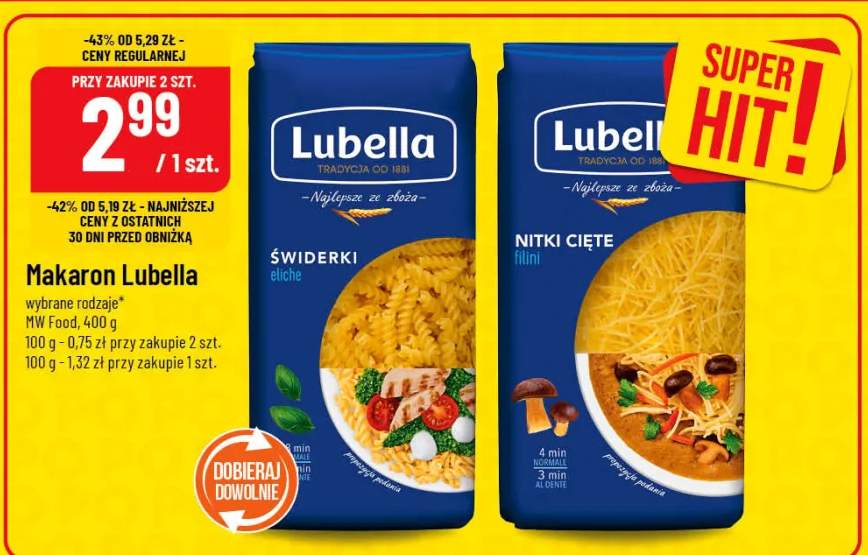 Makaron świderki/nitki cięte