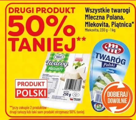 Twaróg wszystkie twarogi Mleczna Polana, Mlekovita, Piątnica Mlekpufa