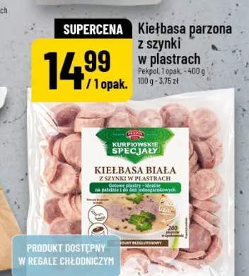 Kiełbasa parzona z szynki w plastrach