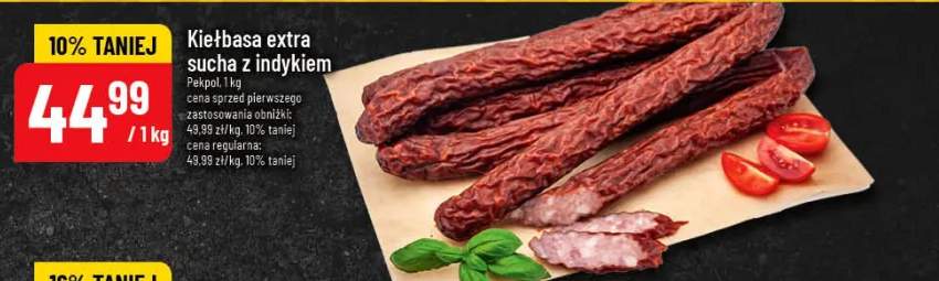 Kiełbasa extra sucha z indykiem Pekpol