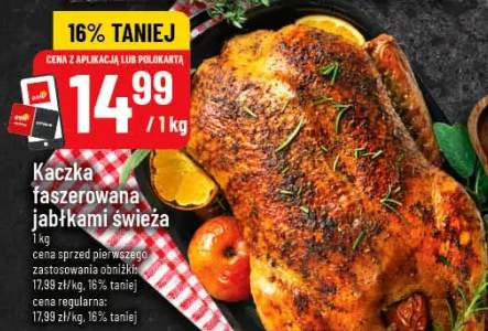 Kaczka faszerowana jabłkami świeża