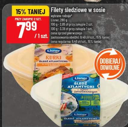 Filety śledziowe w sosie