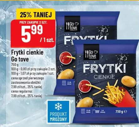 Frytki cienkie Go tove