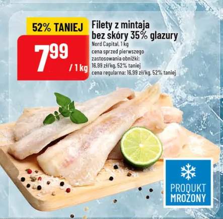 Filet z mintaja bez skóry 35% glazury