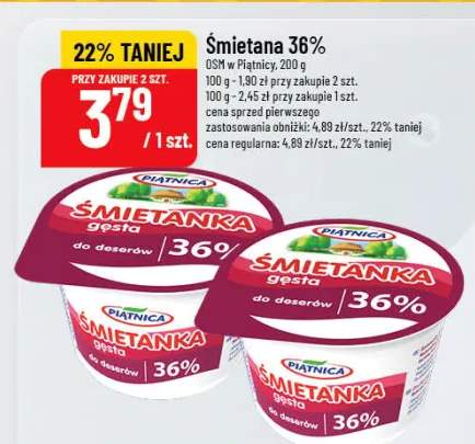 Śmietana 36%