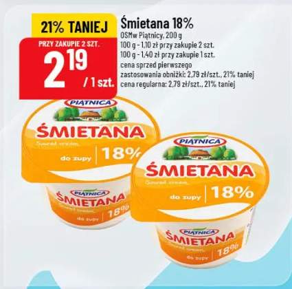 Śmietana 18%