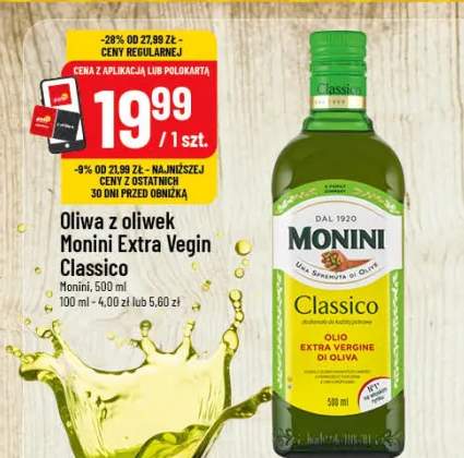 Oliwa z oliwek Extra Vegin Classico