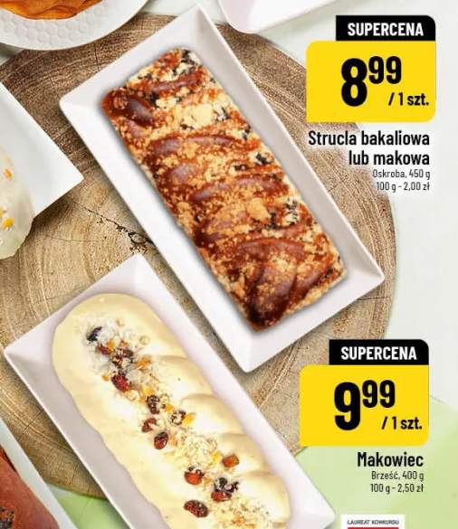 Strucla bakaliowa lub makowa