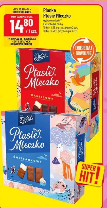 Pianka Ptasie Mleczko