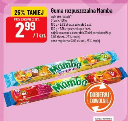 Guma rozpuszczalna Mamba