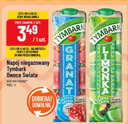 Napój niegazowany Tymbark Owoce Świata