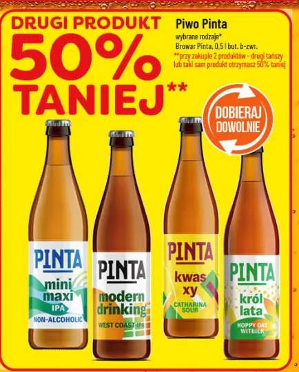 Piwo Pinta wybrane rodzaje