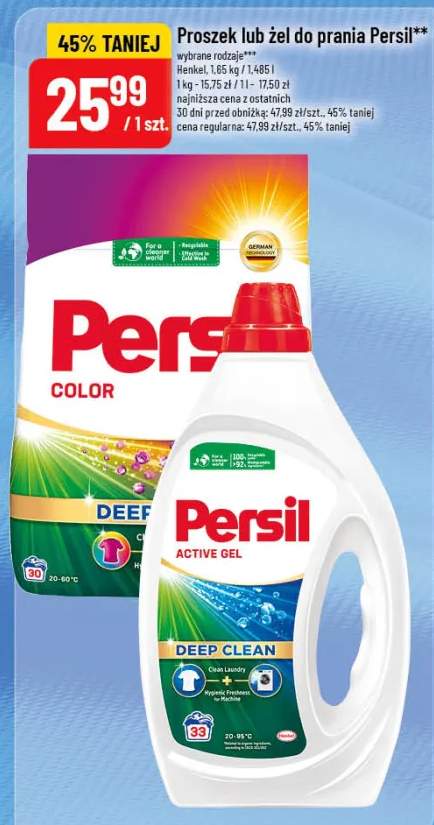 Proszek lub żel do prania Persil wybrane rodzaje