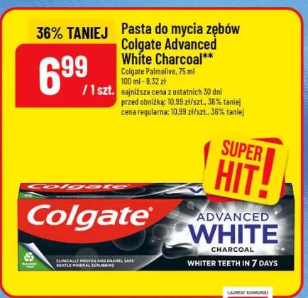 Pasta do mycia zębów Advanced White Charcoal