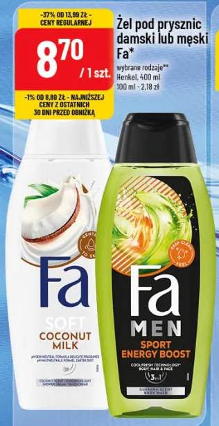 Żel pod prysznic damski lub męski